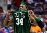 Pierce's No. 34 was retired by Boston Celtics in February of 2018