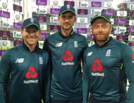 The middle-order fell cheaply and couldn't capitalise on the start given by Butler and Jason Roy (Photo: FB/England Cricket)