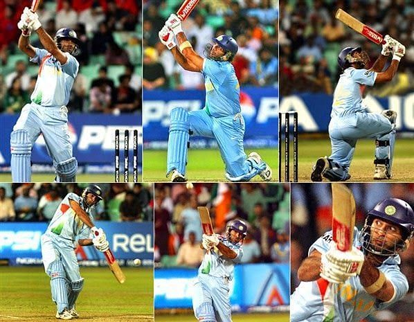 Yuvraj Singh and his famous 6 sixes