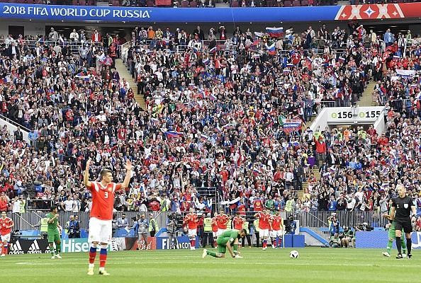 Football: Russia vs Saudi Arabia at World Cup