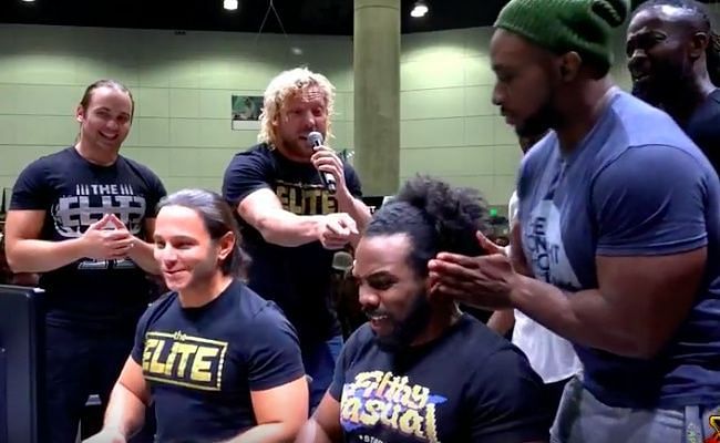 The Elite and The New Day facing-off at The E3