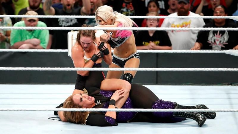 Alexa Bliss cashed in her Money in the Bank contract at WWE Money in the Bank