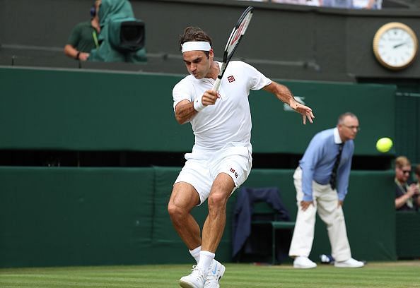 Wimbledon 2018: Roger Federer's cricket-influenced moment on court