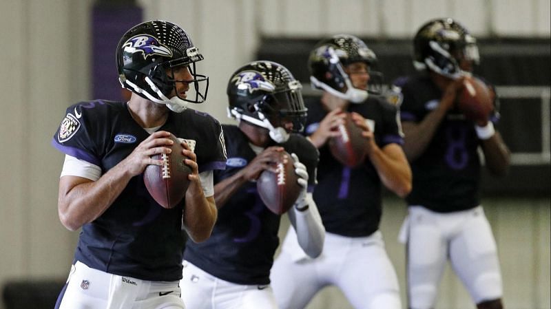 The QB competition is in full swing at Ravens camp