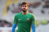 Allison Becker of As Roma looks on before the Serie A...