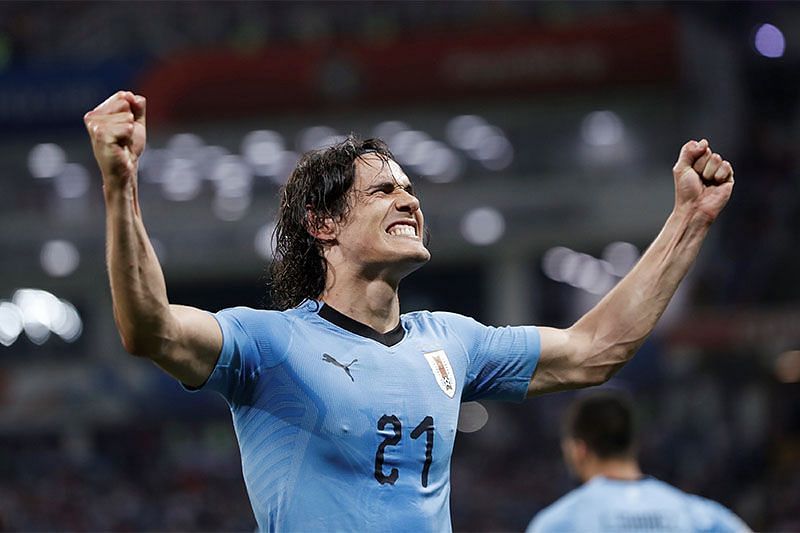 Cavani was the top scorer for Uruguay with 3 goals