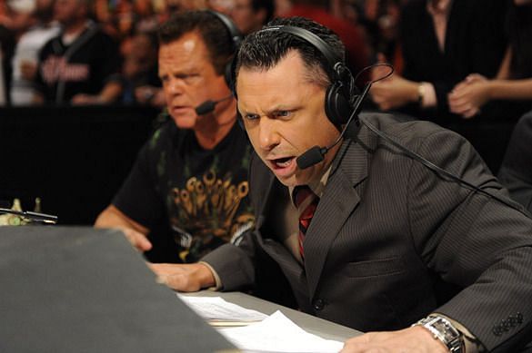 Michael Cole (Right) isn&#039;t stepping away from the commentary team anytime soon