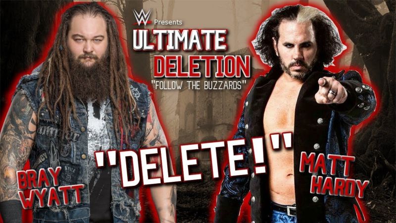 Image result for matt hardy vs bray wyatt ultimate deletion match