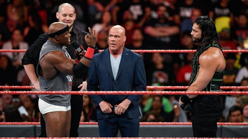 Lashley and Reigns settle their differences.