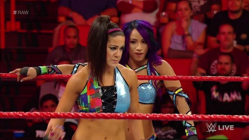 Bayley and Sasha Banks teamed together again this week on Raw 