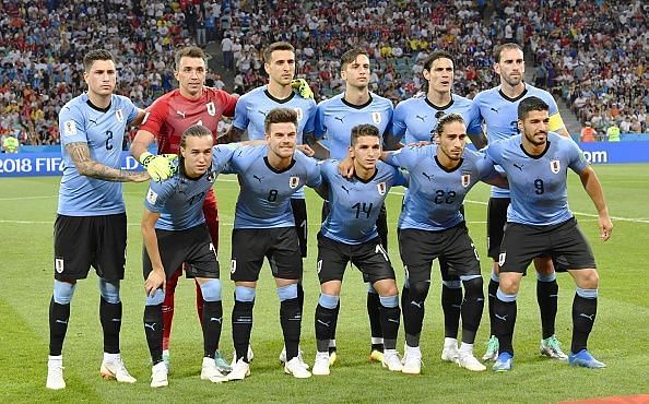 Football: Uruguay vs Portugal at World Cup