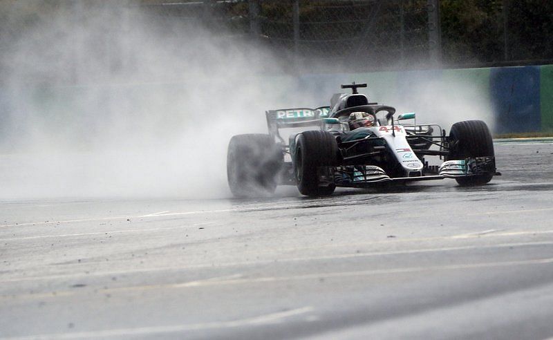 Hamilton mastered the wet track