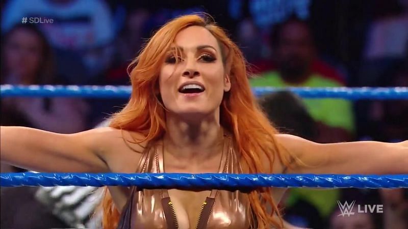 Becky took home a victory over Peyton Royce