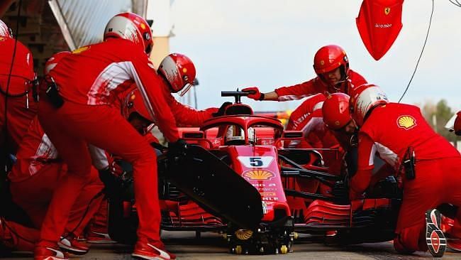 Vettel had a slow pit-stop