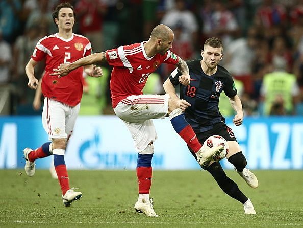 2018 FIFA World Cup Quarter-finals: Russia 2 - 2 (3 - 4) Croatia