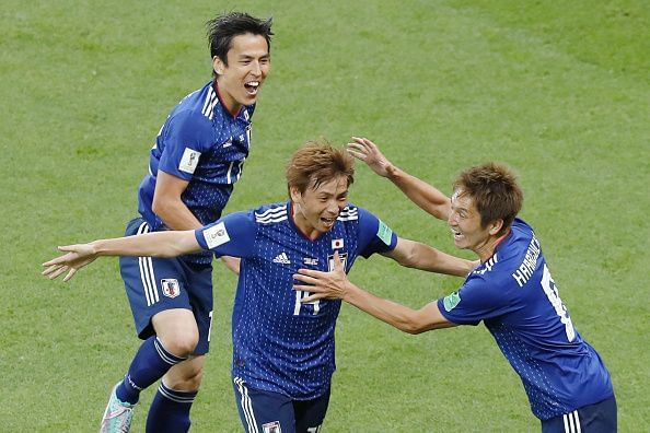 Football: Japan vs Belgium at World Cup