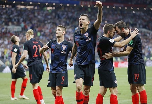 Football: Croatia vs England at World Cup