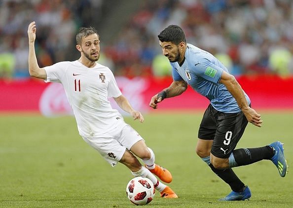Football: Uruguay vs Portugal at World Cup