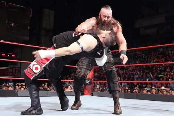 Image result for wwe kevin owens running from braun strowman