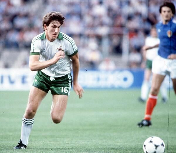 Whiteside in action for Northern Ireland