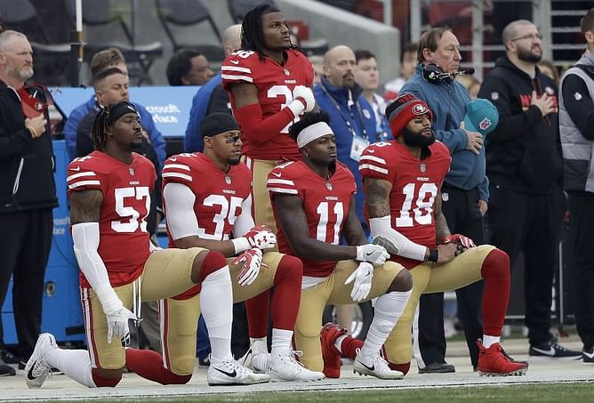 NFL players union files grievance over anthem policy
