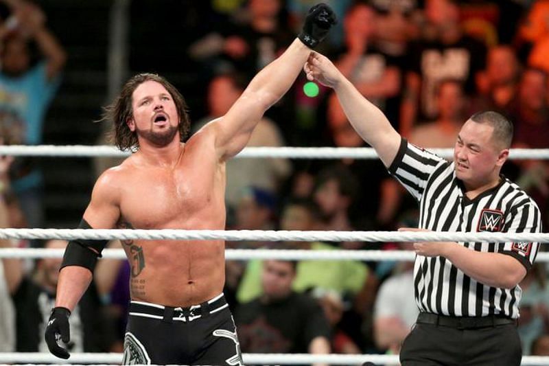 AJ Styles following his massive win over John Cena 