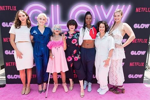 Cast Of Netflix's 'Glow' Celebrates Premiere Of Season 2 With 80's Takeover On Muscle Beach