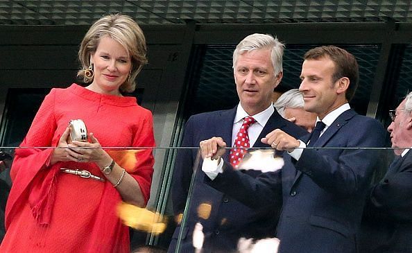 Celebrities Attend France v Belgium At 2018 World Cup