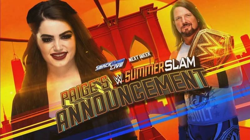Paige will announce a new Number One Contender tonight on SmackDown Live