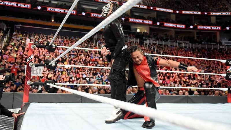 Shinsuke Nakamura hit Jeff Hardy with a low blow