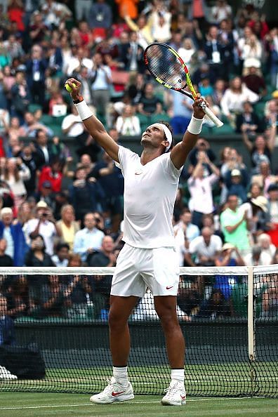 Wimbledon: Nadal plays marathon match to win in five set nail-biter