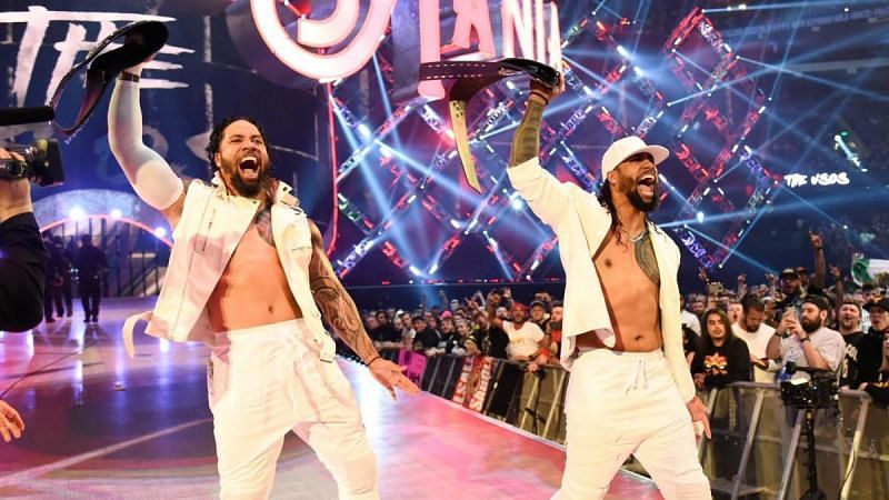 The Usos made their first appearance on the main card at WrestleMania this year