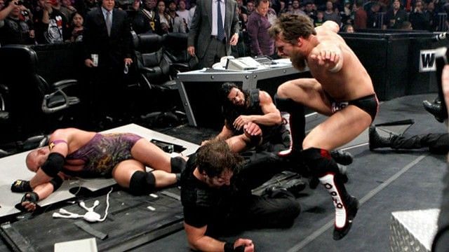 Image result for team hell no and ryback vs the shield