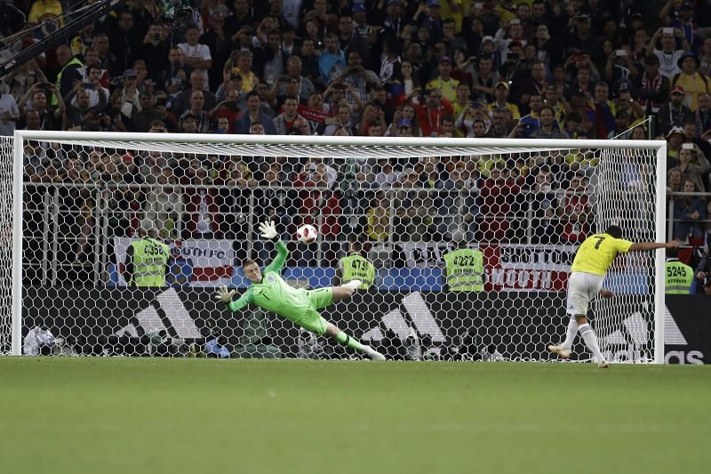 The World Cup penalty shootout between England and Colombia