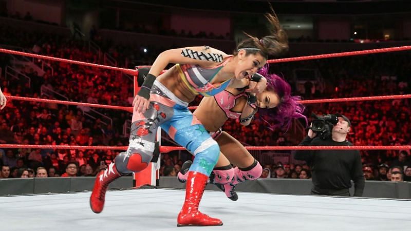 Bayley and Sasha battled previously for the right to face Asuka