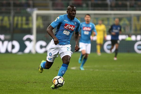 Kalidou Koulibaly of Ssc Napoli in action   during the Serie...