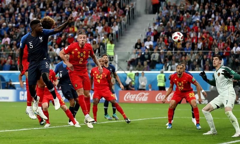 Umtiti scored the only goal for France against Belgium in semi-final.