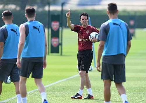 Arsenal Players Pre-Season Training Session