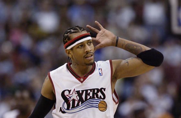 Allen Iverson gestures