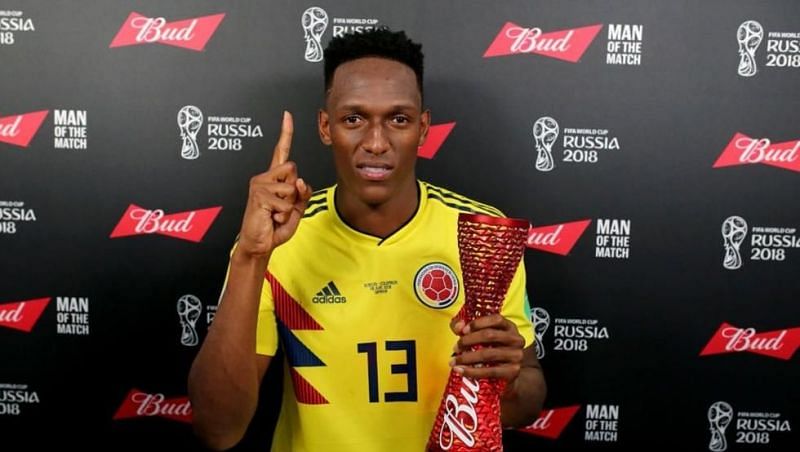 Mina&#039;s goals helped Colombia progress to the knockout stage