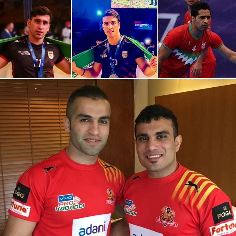 Top (Left to right): Mohammad Malak, Saeid Ghaffari and Hadi Oshtorak. Below: Fazel Aatrachalu and Abozar Mighani.