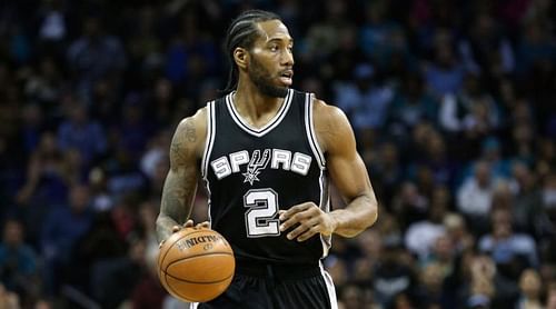 Kawhi in his former uniform