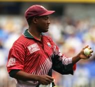 West Indies captain Brian Lara against New Zealand