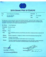 Kimi Raikkonen's penalty