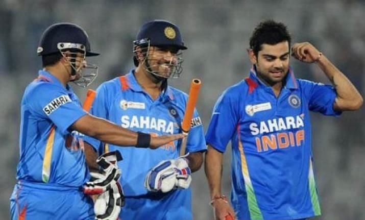 Kohli, Dhoni, and Raina formed a strong middle-order