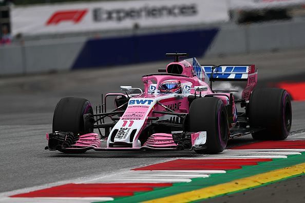 Sergio Perez of Mexico and  Sahara Force India F1 Team  on...