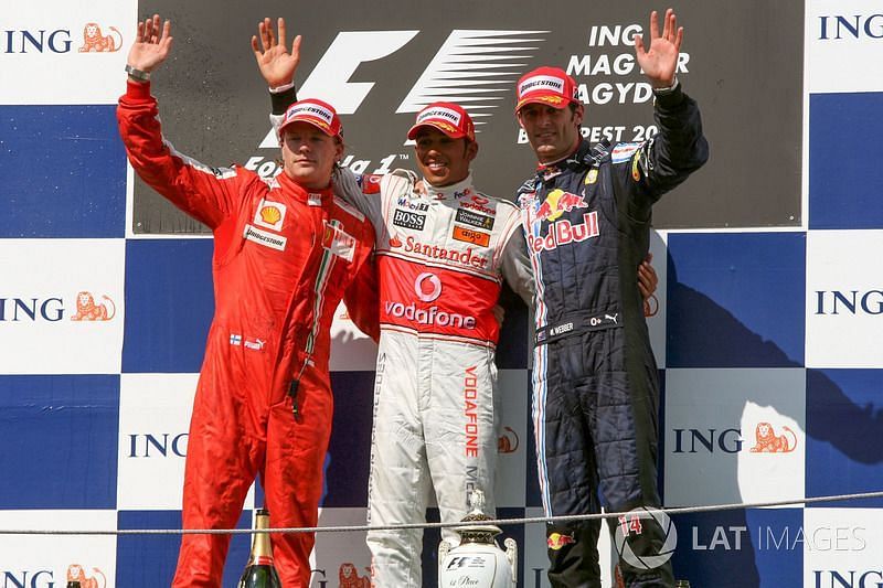 Hamilton and Raikkonen were on the podium again