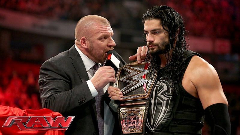 Image result for wwe roman reigns and triple h offer