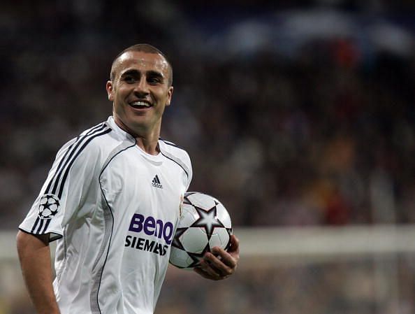 Real Madrid&#039;s Fabio Cannavaro smiles dur