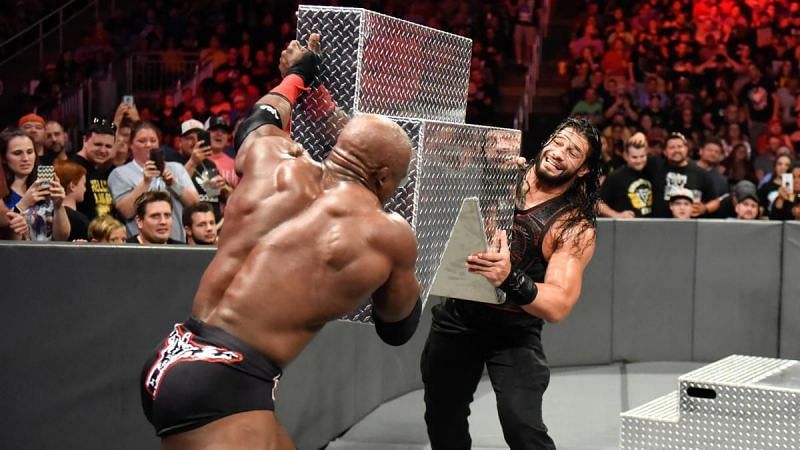 Lashley and Reigns at Extreme Rules.